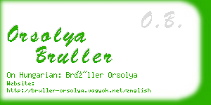orsolya bruller business card